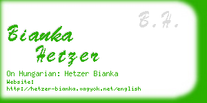 bianka hetzer business card